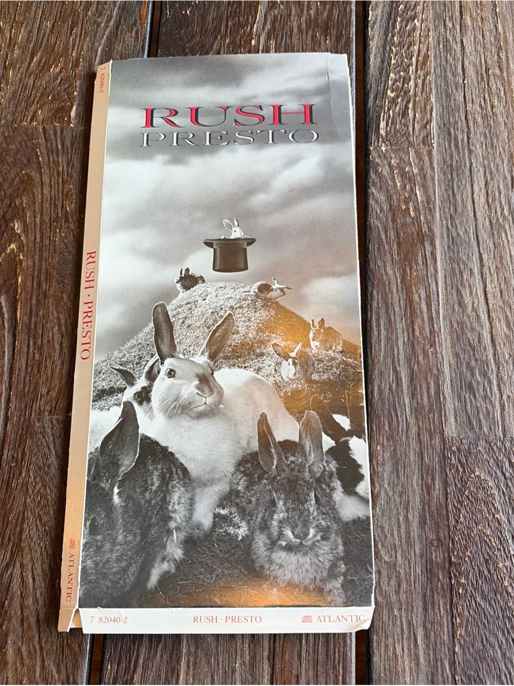 Rush Presto 1989 Paper Sleeve For Compact Disc Paper Cover Only No CD